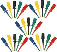 GLEAVI 25Pcs Test Hook Clips for Electronic Testing Multimeter Probes with Reliable Connection for Harsh Environments Compatible with Various Testing Tools