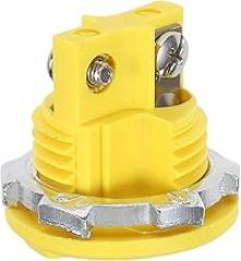 Garneck Mini K Type Thermocouple Panel Mount Connector Yellow Ceramic Socket Male Plug for Electronics Sensor Probe High Temperature Resistance Up to C Fast Heat Response for Overheating