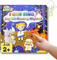ZeenKind English Nursery Rhymes, Interactive Kids Musical Book with 15 Songs and Lyrics, Sound Books for Toddlers, Early Learning Educational Electronic Musical Toy