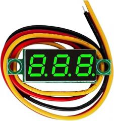 Three-Line DC VoltTrackier Metier Head-LED Display, 0.28 Inch Mini, Wide Voltage Range from DC4.5V-30V to 0-100V New 2026 High for Reliable Electronic Component, Precision, Stable Performance