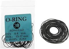 0.5mm Assorted Watch Back Case Waterproof Seal Rubber O-Ring Gasket Set for Watchmaker for Watch Back Case Accessory