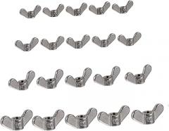 Alipis 20pcs Stainless Nuts Assortment Kit Easy Hand Fasteners for Electronics Machinery and Furniture and Reusable