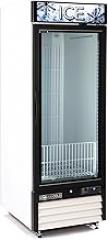MAXX Cold MXM1-23FHC-ICE 27” Glass Door Ice Merchandiser Freezer, 23 Cu. Ft. Storage, Single Door