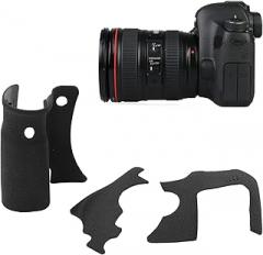 6D Digital Camera Body Shell Set, Digital Camera Repair Part, Camera Body Rubber Thumb Rubber Body Front Left Rubber Cover Shell, Replacement Digital Camera Parts