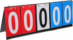 Portable Tabletop Electronic Scoreboard Basketball Football Tennis Badminton Scoreboard Flip Score Keeper