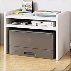 Printer Stand for Desk Printer Stand Office Double-Layer Printer Shelf Desktop Small File Storage Rack Home Heavy-Duty Mini Fax Machine Stand Printer Table Printer cart (Color : 1) (1)
