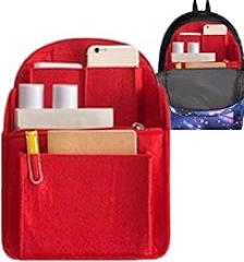 Backpack Organizer Insert, Felt Storage Bag Purse Organizer, Multi Pocket Travel Rucksack Insert, Lightweight Bag Organize, High Capacity Rucksack Divider Liner, for Electronic Accessories