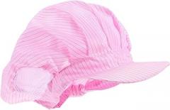 Anti-Static Working Cap for Electronics Industry, Breathable Dustproof Pink Protective Hat for Cleanroom, Suitable for Coating and Solar Energy Workshops