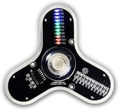 Soldering Practice Kit Solder Kit Electronics DIY Kits 3 Leaves LED Rotating Gyroscope DIY Kit Soldering Project Kit