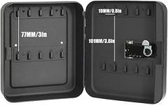 20 Digit Password Lock Key Storage Box, Wall Mounted Key Cabinet for Car & Property Keys, Electronic Key Management Organizer with Reset Button