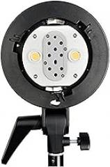 Godox AD-B2 Dual Tubes Light Head S-Type Bowens Mount Flash Twin Head Bracket to Install 2 Godox AD200 AD200Pro Pocket Flashes or Flashpoint eVOLV 200 Speedlight Together to Achieve 400W Power Output