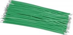 Outdoor Extension 100Pcs DIY Electronic Connector Jumper Wire 26AWG Tin Plated Breadboard Solder Cable 5CM 10CM 15CM 20CM Conductor Wire Solar sheathed(Green,5cm)