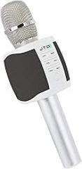 JTD Wireless Karaoke Microphone Speaker Recorder with 2x5W Dual Speakers, Sing Listen Record, Phone Tablet Computer 3.5mm MicroSD [JTD-009]