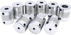 D19*L25 Aluminium Flexible Jaw Shaft Coupling 5 8 6.35mm 8mm 10mm Stepper Motor Coupler Encoders Engraving Machine