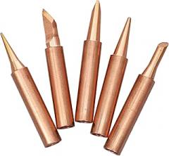 5pcs Soldering Iron Tips Assorted Welding Tips for Soldering Welding Bits with Precise Temperature Control User Friendly Design for Various Electronics Projects