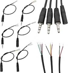 1/2/3/5Pcs 3.5mm Audlo Cable C0innector 2 3 4 Pole Mono Stereo Male Plug Female Extension Wire AURX Headphone DIY Repair 30cm New 2026 High for Reliable Electronic Component