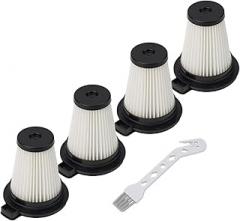 Removable, Washable HEPA Filter for Handheld Cordless Vacuum Cleaners 4-Pack, Comes with Cleaning Brush