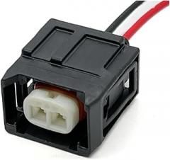 2 Pin Auto Fuel Injector Plug Waterproof Fuel Pump Electronic Connector with Cable 7287-1495-30 90980-12747(2Pin Female,1 Pc)