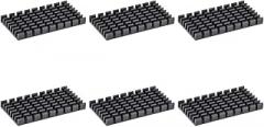uxcell Electronic Radiators Heatsink for MOS GPU IC Chip Black 50 x 25 x 5 mm 6pcs