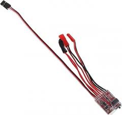 GLEAVI 20a Brushed Electronic Speed Controller with Brake Function Rc Model Controller for Cars and Boats Versatile and Durable Between