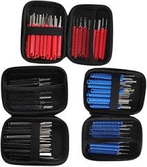 Professional 21PC Terminal Removal Tool Kit With Electrical Pin Extractors Designed For Automotive And Electronics Wire Connector Repair(Black)