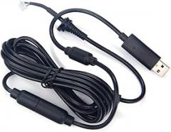 USB Cable 4 Pin Gamepad Cable Replacement Wire Breakaway Adapter for Xbox 360 Wired Cable (Black)