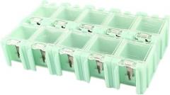 10 Pcs Tool Organizers Plastic Electronic Organizer Box Holder Tool Boxes Light Green