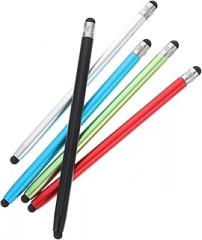 Balacoo 5pcs Portable Capacitive Stylus Pens for Touchscreen Tablets and Smartphones, Assorted Colors (Black, Silver, Blue, Red, Green), Universal Electronic Writing and Drawing Pen