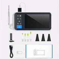 4.5inch USB Otoscope, Digital Otoscope Ear Wax Removal Tool with Ear Wax Removal Tools Play at Home Ear Infection Detector Removal Camera with Light