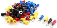 Electronic Components 80 Pcs RV5.5-5 48A 12-10AWG Pre Insulated Ring Terminal Connector 6.4mm