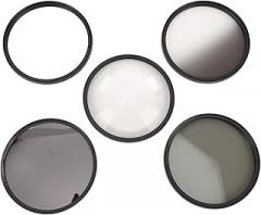 Acouto ND8 CPL GND Filters, 6 Points Star Filter,Macro Filter,Eliminate, Control Exposure, Balance Light and Shadow, Create Dazzling Effects, Enhance Close Up Photography (49mm)