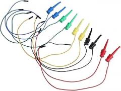 Breadboard Hook Clips with Male and Female Hooks, Soft Silicone Leads for Electronics, Electrical Testing Wires, Copper Alloy Hook, 37cm Length, Pack(Female)