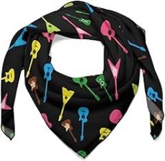 Fashion Headscarf for Women, 27 Inch Square Hair Scarf Slik Like Hair Wrap Satin Neckerchief Bandana