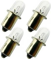 (4 Pcs) 18v Xenon Flashlight Bulb Replacement fits for Dewalt DW9083 DW908 DW919 DC509 RYOBI ONE+ Cordless, P703 / P704, P700 Series