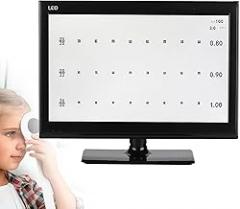 LCD Electronic Optical Eye Charts,Electronic Optical Eye Chart,Remote Phoroptor Tester Projector,with Multiple Vision Targets (18.5)
