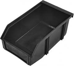 Rectangular Black Tool Organizers Plastic Slant Electronic Components Tool Boxes Holder Box