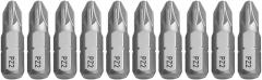 for Precision Screwdriver Bit Set 25mm Magnetic Hex Shank Drill Bits for PZ1 for PZ2 PZ3 Alloy Steel Screwdriver Tips 10-Piece Kit for Electronics Repair(for PZ2)