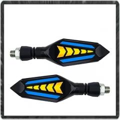 LED Motorcycle Turn Signals Light Bright Arrow Flowing Water Blinker Light White/Red/Blue + Yellow LED Indicators Light New 2026 High For Reliable Electronic Component, Precision, Stable Performance
