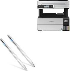 BoxWave Stylus Pen Compatible with Epson EcoTank Pro ET-5170 - AccuPoint Active Stylus (2-Pack), Electronic Stylus with Ultra Fine Tip - Metallic Silver