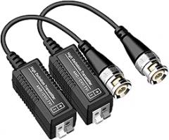 1Pair AHDs//Twisted BNC CCTV Video Balun Passive Transceivers Balun BNC Cat5 CCTV Video Balun