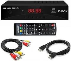 Digital TV Converter Box, ATSC Tv Tuner - ZJBOX for Analog HDTV Live 1080P with Recording&Playback,HDMI Output, Timer Setting TV Tuner Function Digital Channel Free