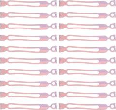 Silicone Cable Organizer, Reusable Cable Tie for Electronics, Portable Cable Management Tool, Data Cable Storage Solution, Cable Winder for Charging Cables, 20 Pack(Gradient Pink Purple)