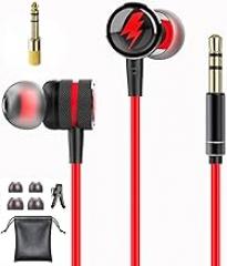 Wired headphones anchor live monitoring electronic digital piano guitar net red high-definition bass audio, metal earbuds S/M/L two kinds of earbuds head with 6.35 mm, headphones are 3.5 mm 3 m cable