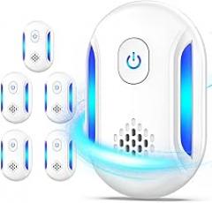 Upgraded Ultrasonic Repellent, 2025 Indoor Ultrasonic Repeller, Electronic Plug in Pest Control for Bugs,Mosquito,Roach, Ant, Rodent, Mouse, Spider Repellent for House, Warehouse, Garage (6)