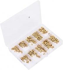 Nuts Assortment Kit, M2 M2.5 M3 Brass Knurled Nut 280Pcs Easy Install for Electronic Products
