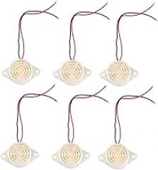Alipis 1set Active Piezoelectric Buzzer Alarm Electronic Buzzer for Projects Printers Copiers Alarms Low Voltage High Sound Pressure Easy Connection 6pcs