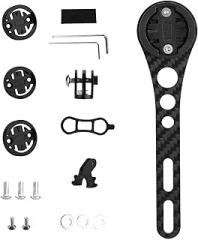 Carbon Fibers Bike Computer Mount Set Regulable Bicycles Computer Holder Compatibility Cycling Accessories Durability Cycling Brackets