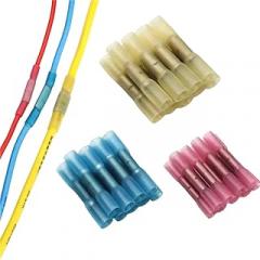 50Pcs Waterproof Heat Shrink Wire C0innectors Kit, Automotive Electrical C0innector Terminals Kit Butt Splices C0innector 22-10Awg New 2026 High for Reliable Electronic Component, Precision