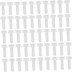 50pcs Round Transparent Plastic Screws Cross Screws for Furniture Electronics and Projects Lightweight Insulation for Home Use
