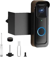 Anti - theft Blink Doorbell Mount, No - Drill Bracket Compatible for Blink Video Doorbell 1st Gen(Not for 2nd Gen), Not Block Doorbell Motion Sensor,Wireless Door Camera Holder for Apartments